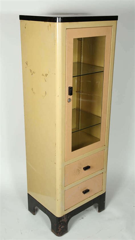 antique steel medicine cabinet|vintage free standing medicine cabinet.